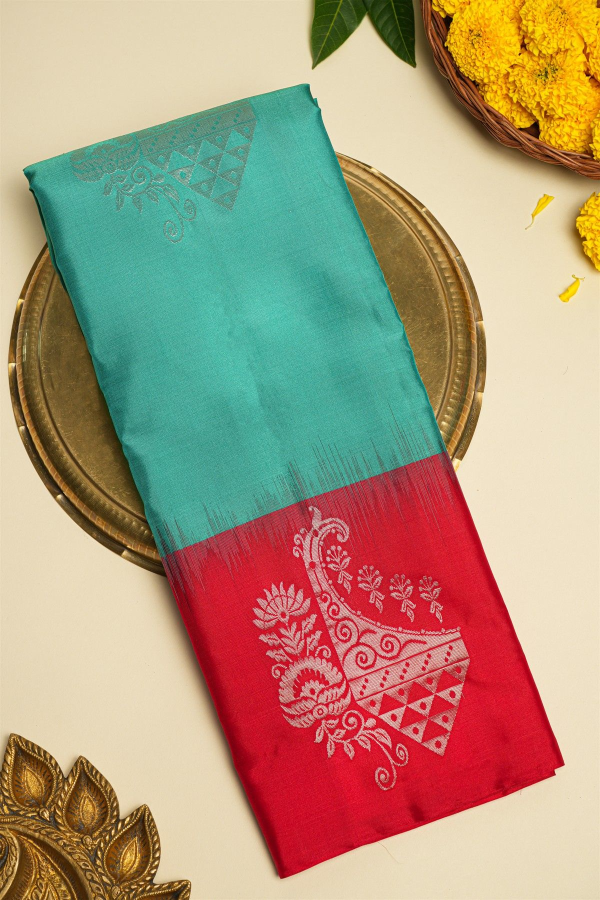 cs-101 Coimbatore Soft Silk Sky Blue Saree