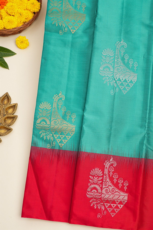 cs-102 Coimbatore Soft Silk Sky Blue Saree