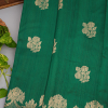 Fancy Matka Silk Bottle Green Saree