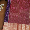 Fancy Organza Navy Blue Saree