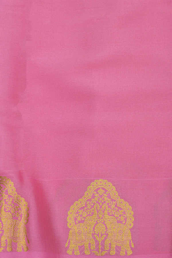 ms-105 Mysore Crepe Pink Saree