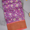 Fancy Tussar Magenta Saree