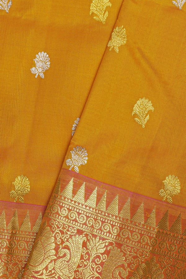 vs-204 Venkatagiri Silk Mustard Saree